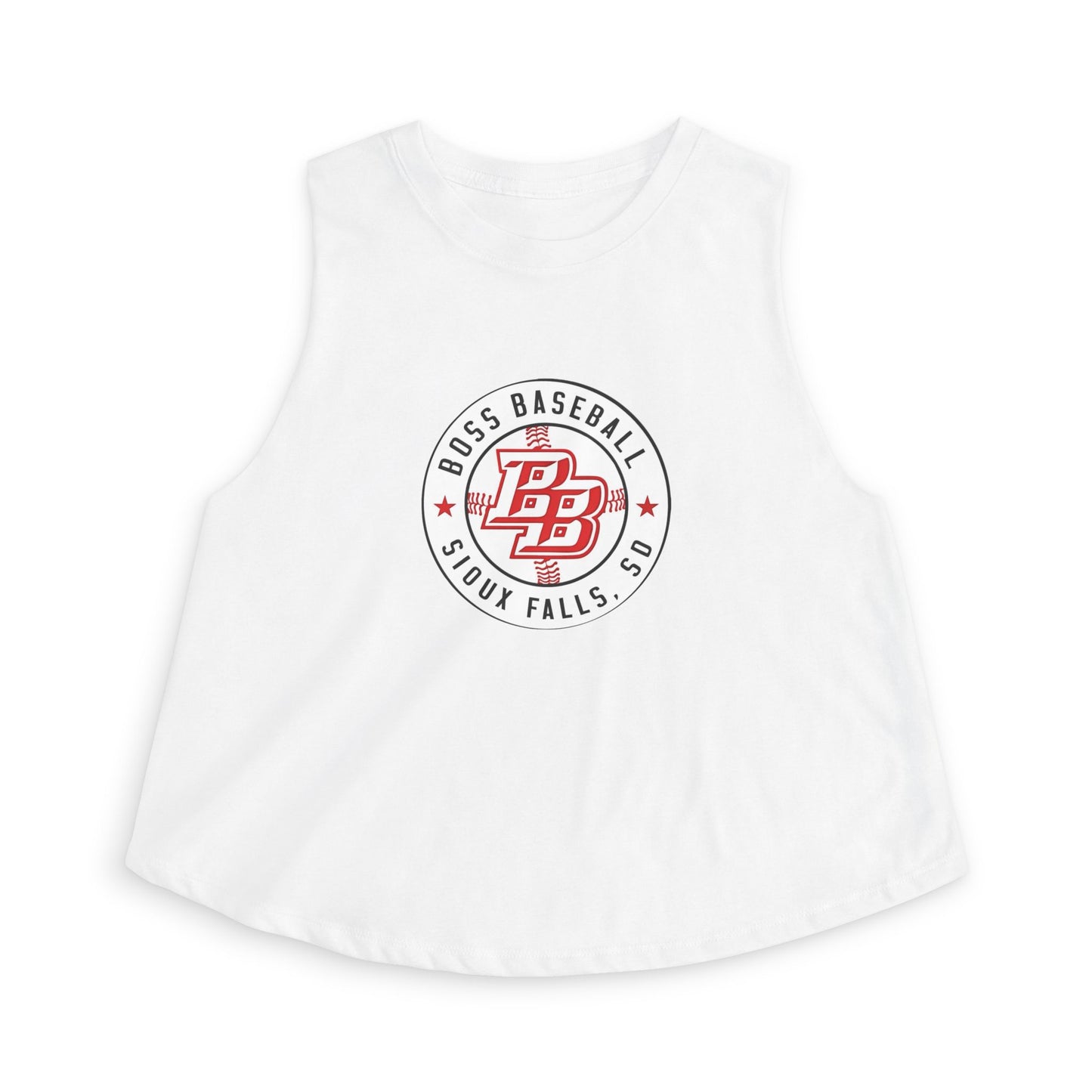 Boss Baseball Sioux Falls Crop Top — Women's Athletic Baseball Tank