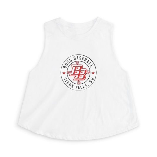 Boss Baseball Sioux Falls Crop Top — Women's Athletic Baseball Tank