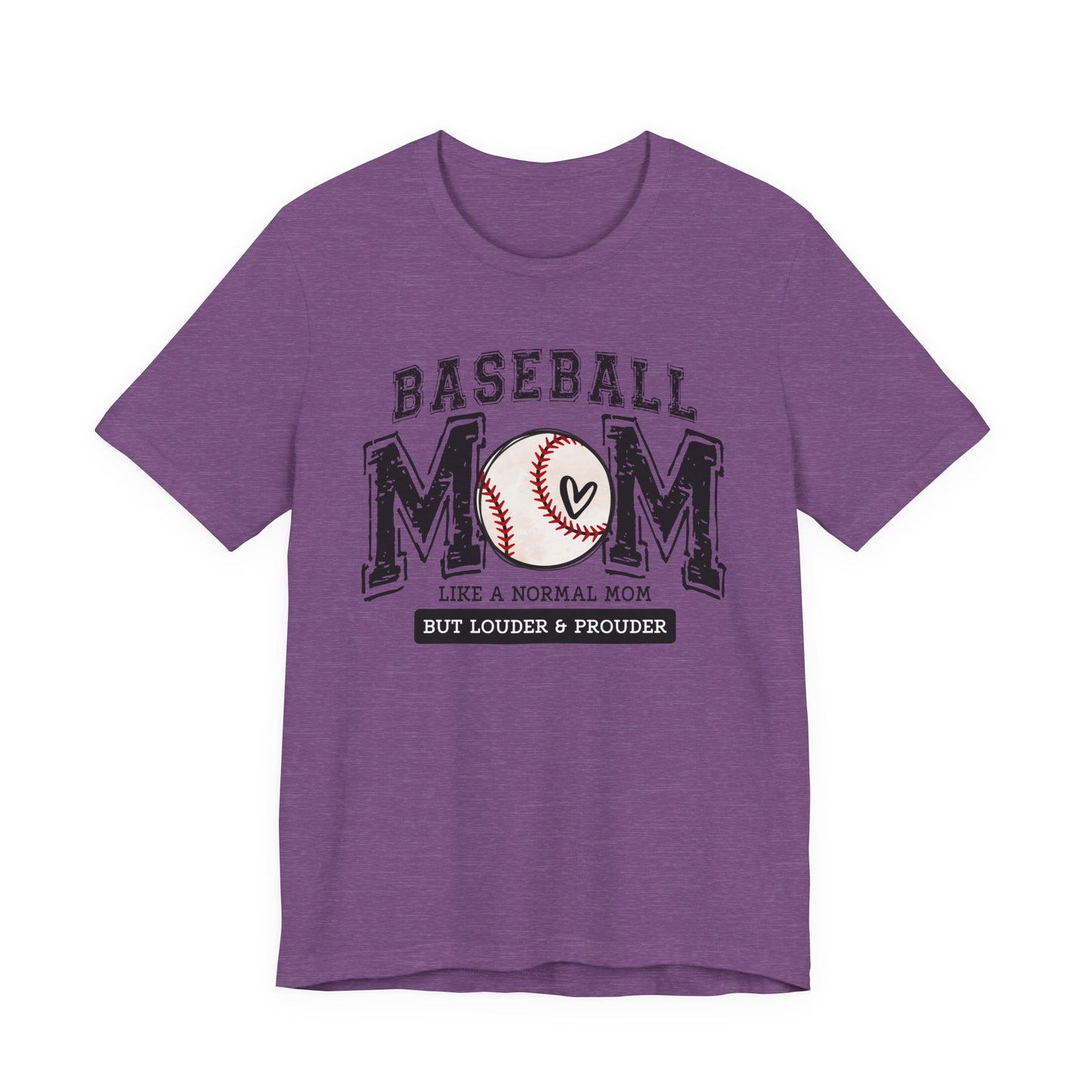 Funny Mom Baseball Tee, Loud Mama Shirt, Mother's Day Gift, Mom Life Apparel, Unisex Jersey Short Sleeve Tee