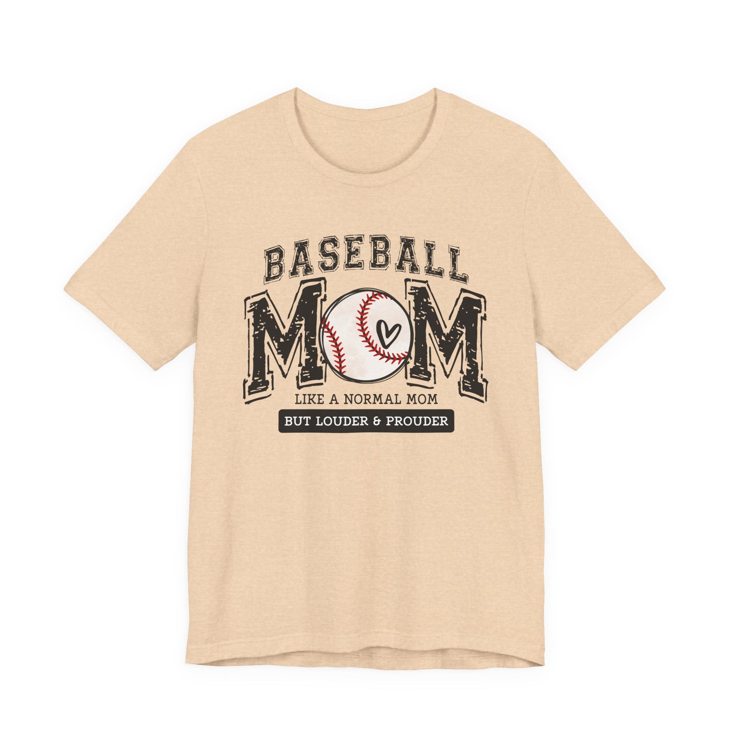 Funny Mom Baseball Tee, Loud Mama Shirt, Mother's Day Gift, Mom Life Apparel, Unisex Jersey Short Sleeve Tee