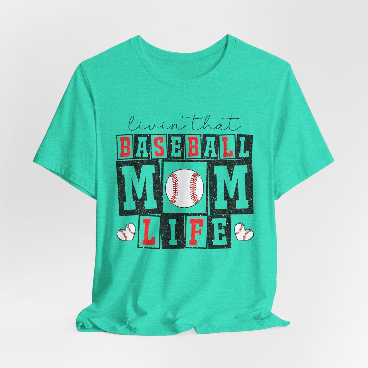 Baseball Mom Life Tee - Unisex Jersey Short Sleeve Tee, Sports Mom T-Shirt, Baseball Season Gift, Family Matching Outfits, Soft Cotton