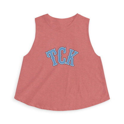 TCK Crop Top — Vintage Lettering Athletic Tank Top for Women