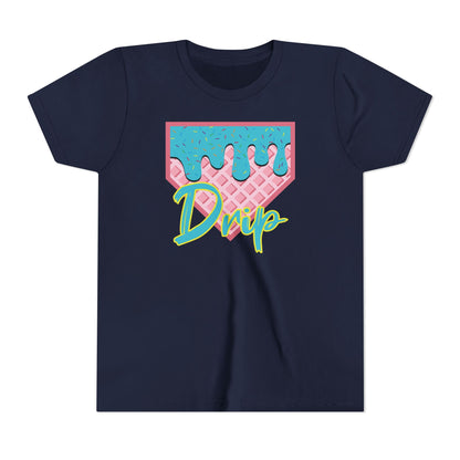 Home Plate Waffle Cone Drip Youth Tee