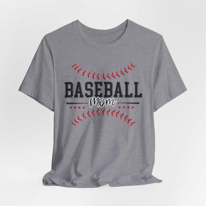 Baseball Mom Unisex Tee, Sports Fan Shirt, Team Mom T-Shirt, Mother's Day Gift, Game Day Apparel, Baseball Mom Shirt