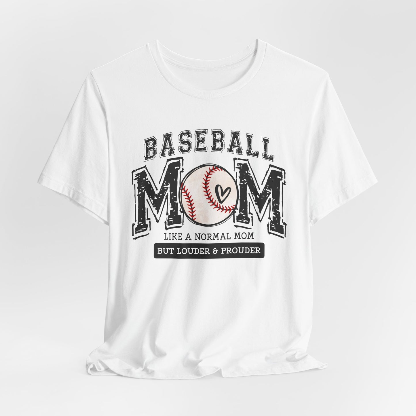 Funny Mom Baseball Tee, Loud Mama Shirt, Mother's Day Gift, Mom Life Apparel, Unisex Jersey Short Sleeve Tee