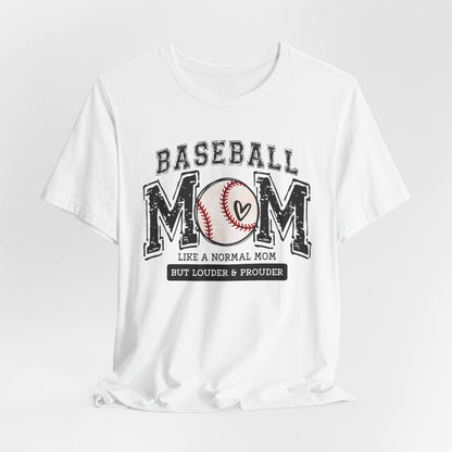 Funny Mom Baseball Tee, Loud Mama Shirt, Mother's Day Gift, Mom Life Apparel, Unisex Jersey Short Sleeve Tee