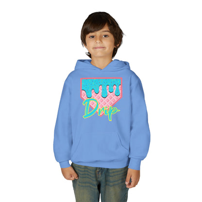 Home Plate Waffle Cone Drip Youth Hoodie