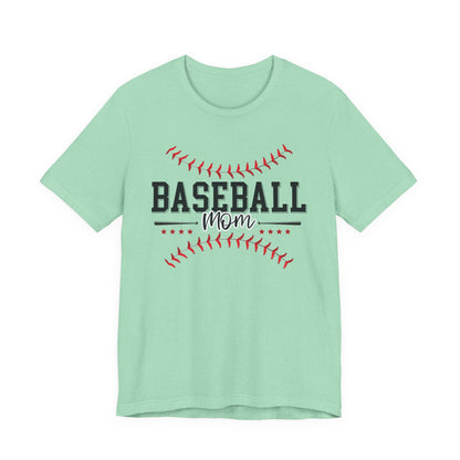 Baseball Mom Unisex Tee, Sports Fan Shirt, Team Mom T-Shirt, Mother's Day Gift, Game Day Apparel, Baseball Mom Shirt