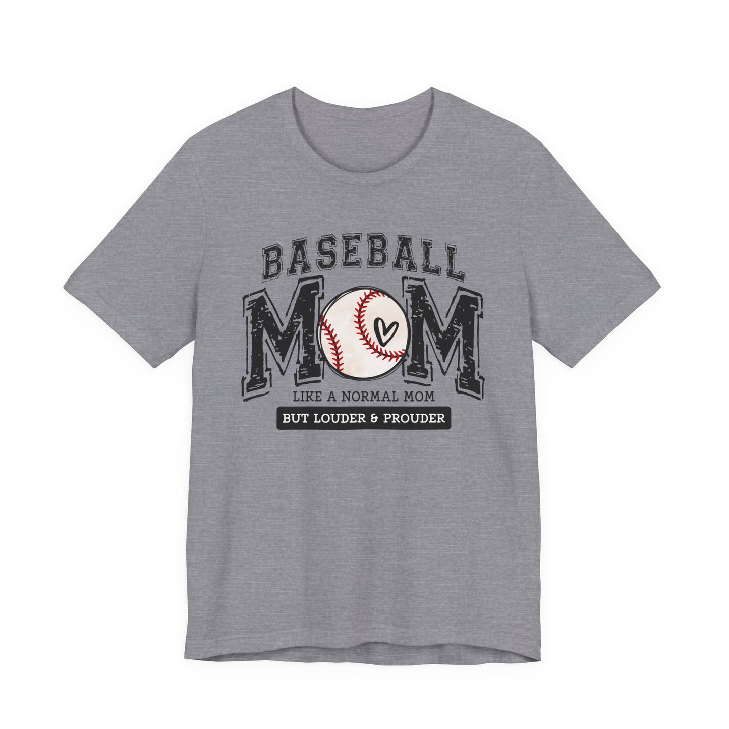 Funny Mom Baseball Tee, Loud Mama Shirt, Mother's Day Gift, Mom Life Apparel, Unisex Jersey Short Sleeve Tee
