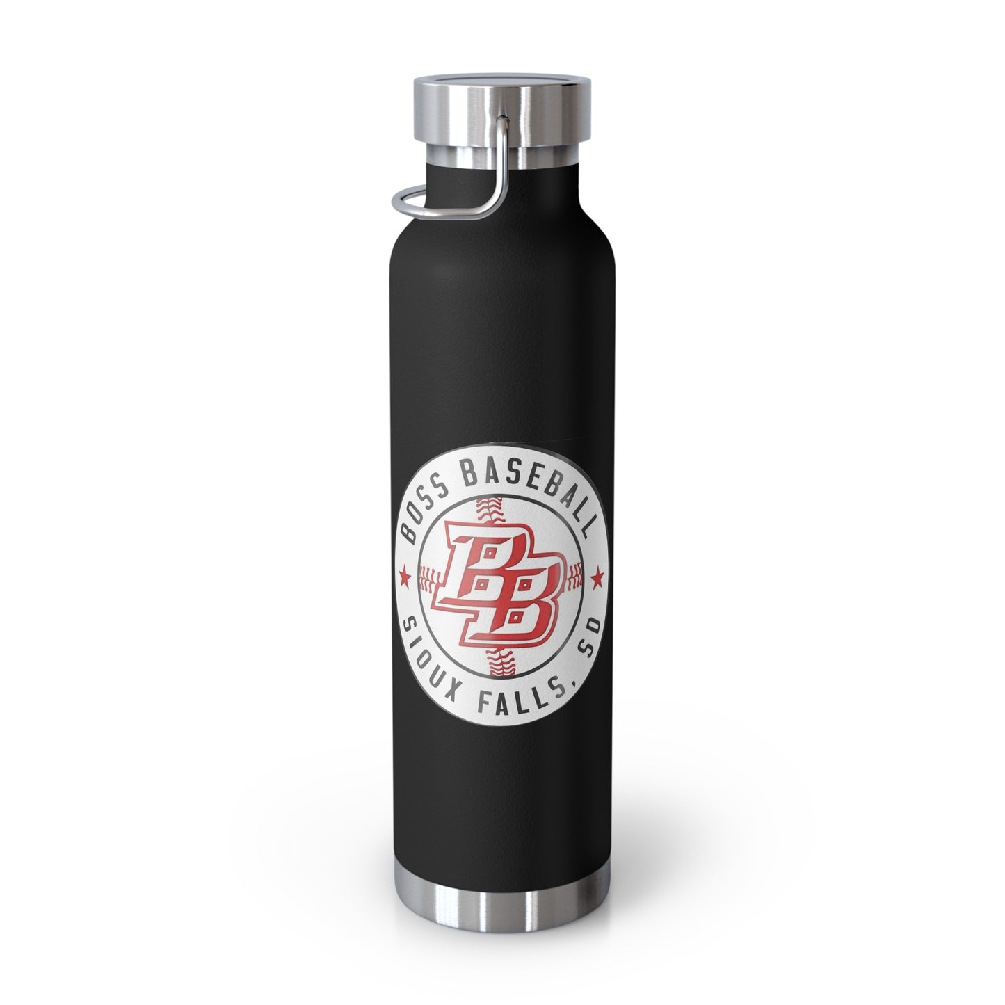 Boss Baseball 22oz Insulated Water Bottle — Copper Vacuum Travel Flask