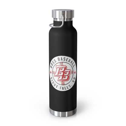Boss Baseball 22oz Insulated Water Bottle — Copper Vacuum Travel Flask