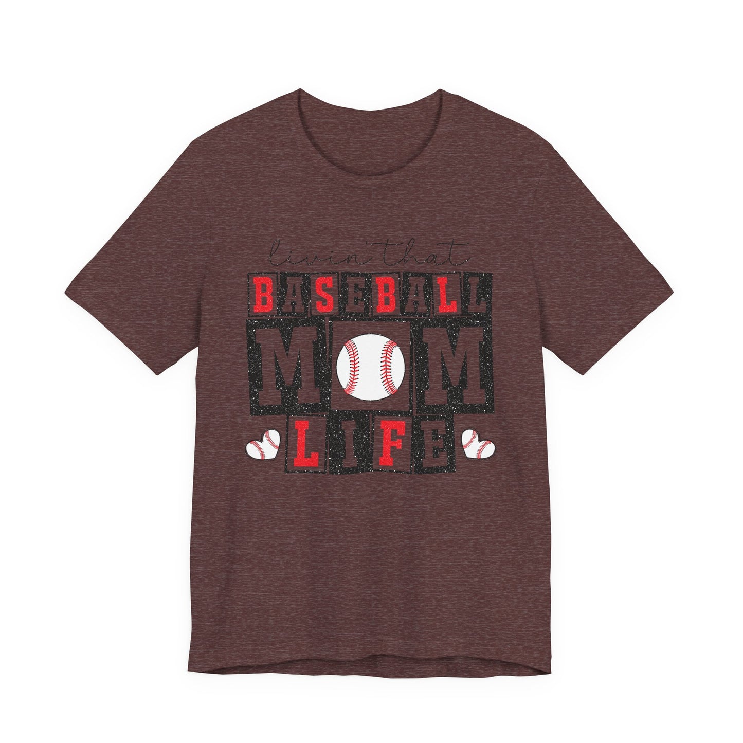Baseball Mom Life Tee - Unisex Jersey Short Sleeve Tee, Sports Mom T-Shirt, Baseball Season Gift, Family Matching Outfits, Soft Cotton