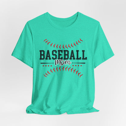 Baseball Mom Unisex Tee, Sports Fan Shirt, Team Mom T-Shirt, Mother's Day Gift, Game Day Apparel, Baseball Mom Shirt