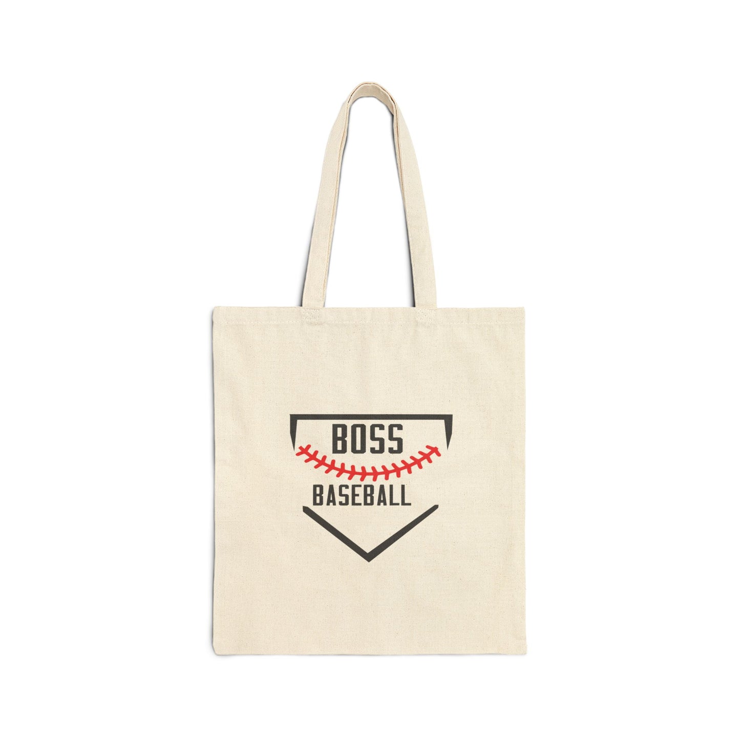 Baseball 'Play Like a Boss' Cotton Canvas Tote — Sports Coach Gift
