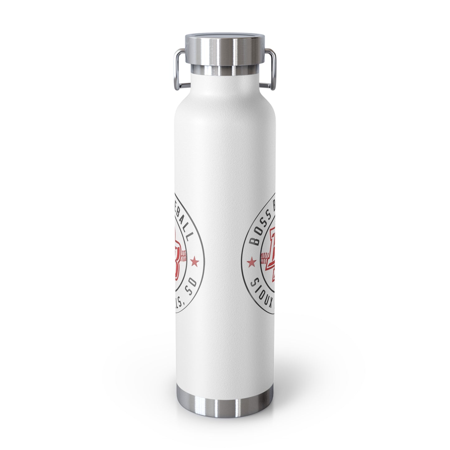 Boss Baseball 22oz Insulated Water Bottle — Copper Vacuum Travel Flask
