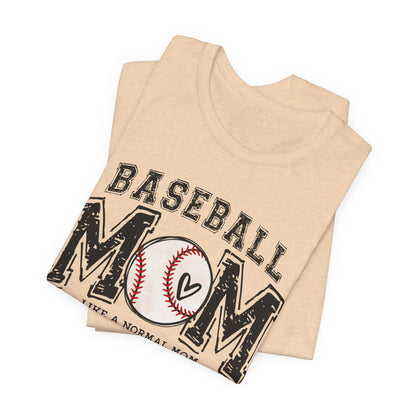 Funny Mom Baseball Tee, Loud Mama Shirt, Mother's Day Gift, Mom Life Apparel, Unisex Jersey Short Sleeve Tee