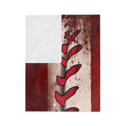 Baseball Americana Velveteen Microfiber Blanket