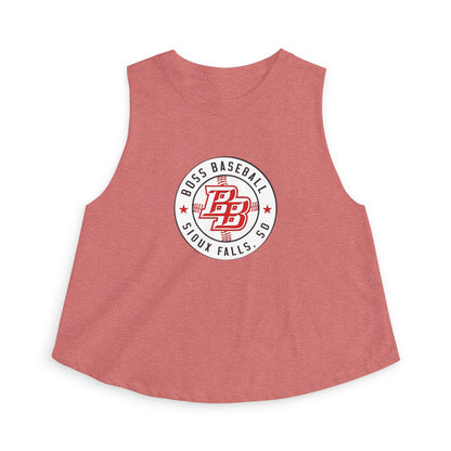 Boss Baseball Sioux Falls Crop Top — Women's Athletic Baseball Tank