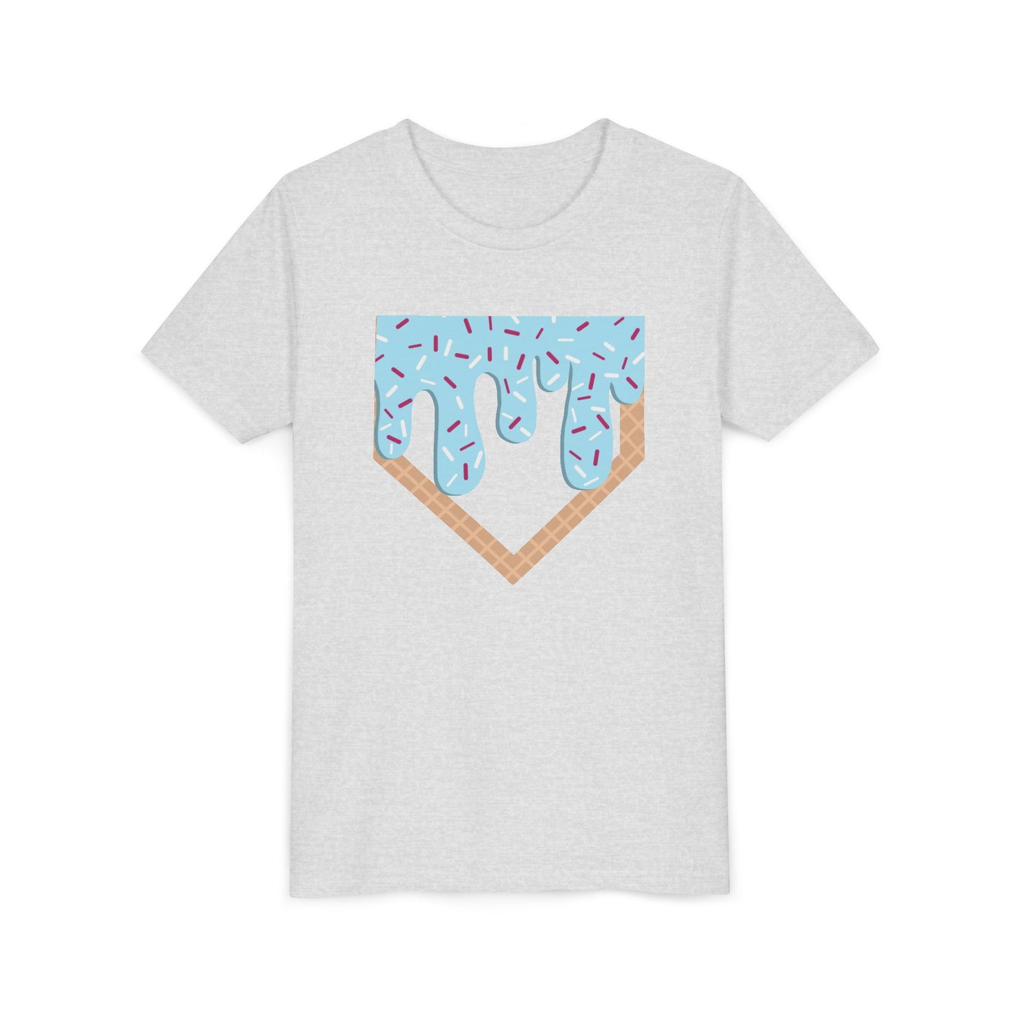 Youth T-Shirt Home Plate Ice cream Drip Tee
