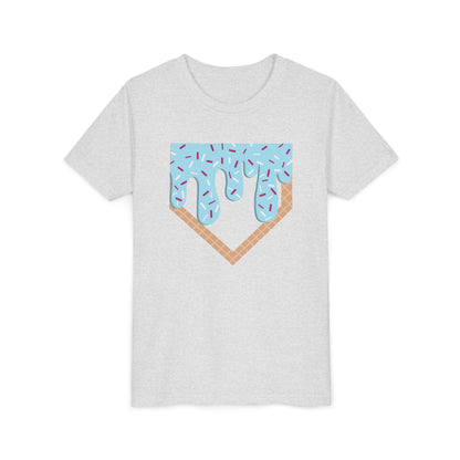 Youth T-Shirt Home Plate Ice cream Drip Tee