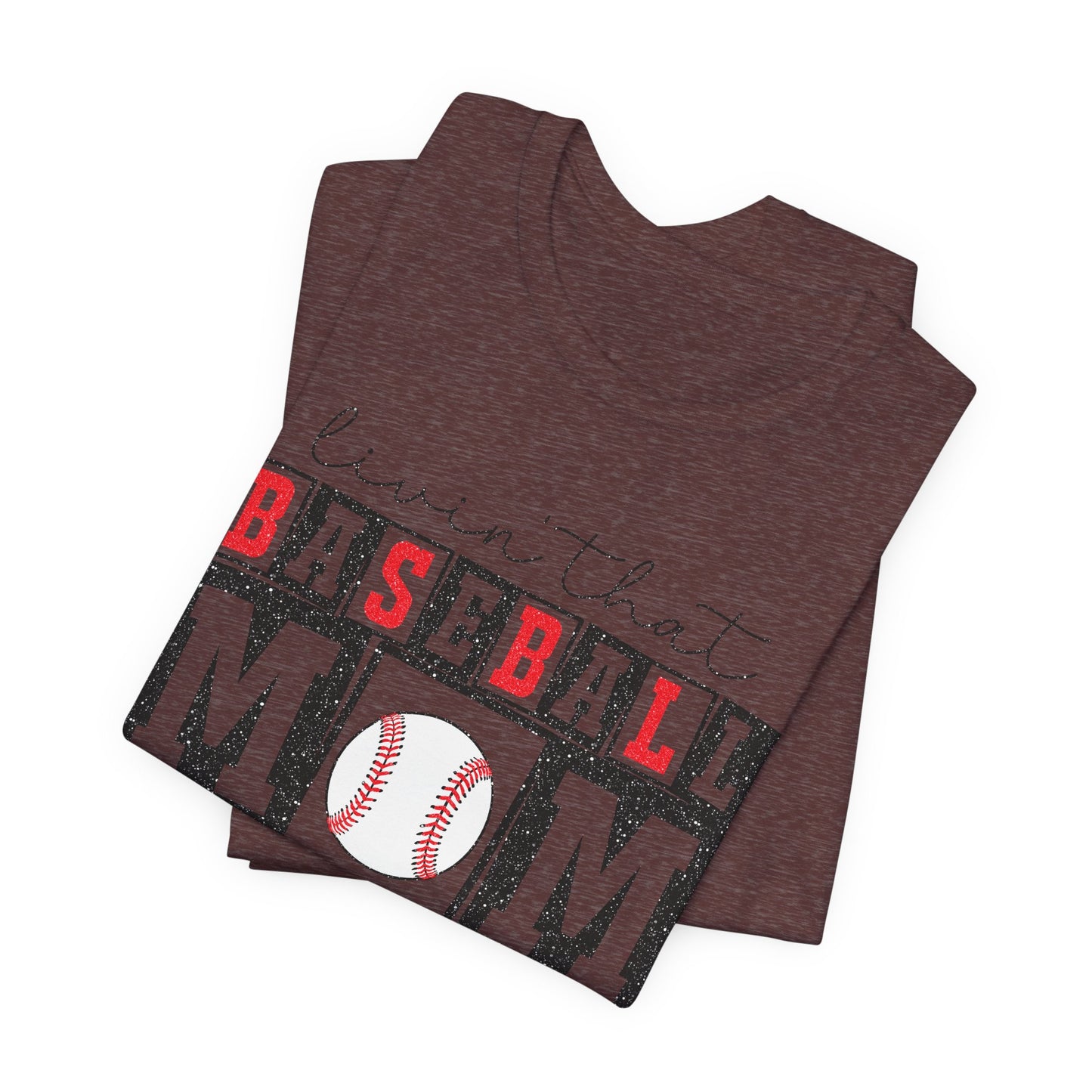 Baseball Mom Life Tee - Unisex Jersey Short Sleeve Tee, Sports Mom T-Shirt, Baseball Season Gift, Family Matching Outfits, Soft Cotton