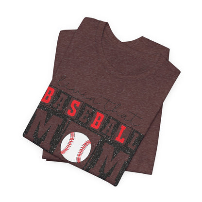 Baseball Mom Life Tee - Unisex Jersey Short Sleeve Tee, Sports Mom T-Shirt, Baseball Season Gift, Family Matching Outfits, Soft Cotton