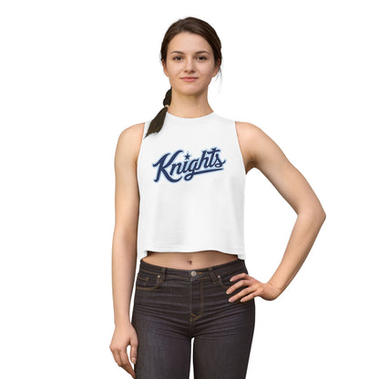Knights Script Crop Top – Women’s Athletic Casual Tank