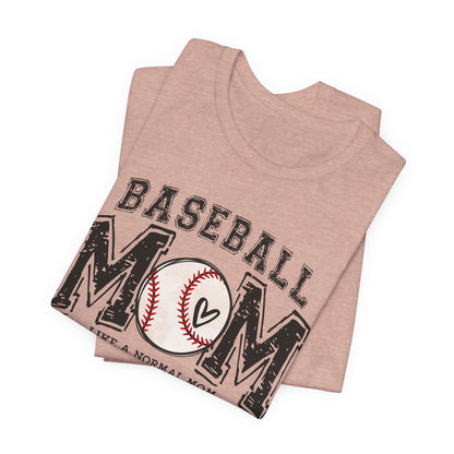 Funny Mom Baseball Tee, Loud Mama Shirt, Mother's Day Gift, Mom Life Apparel, Unisex Jersey Short Sleeve Tee