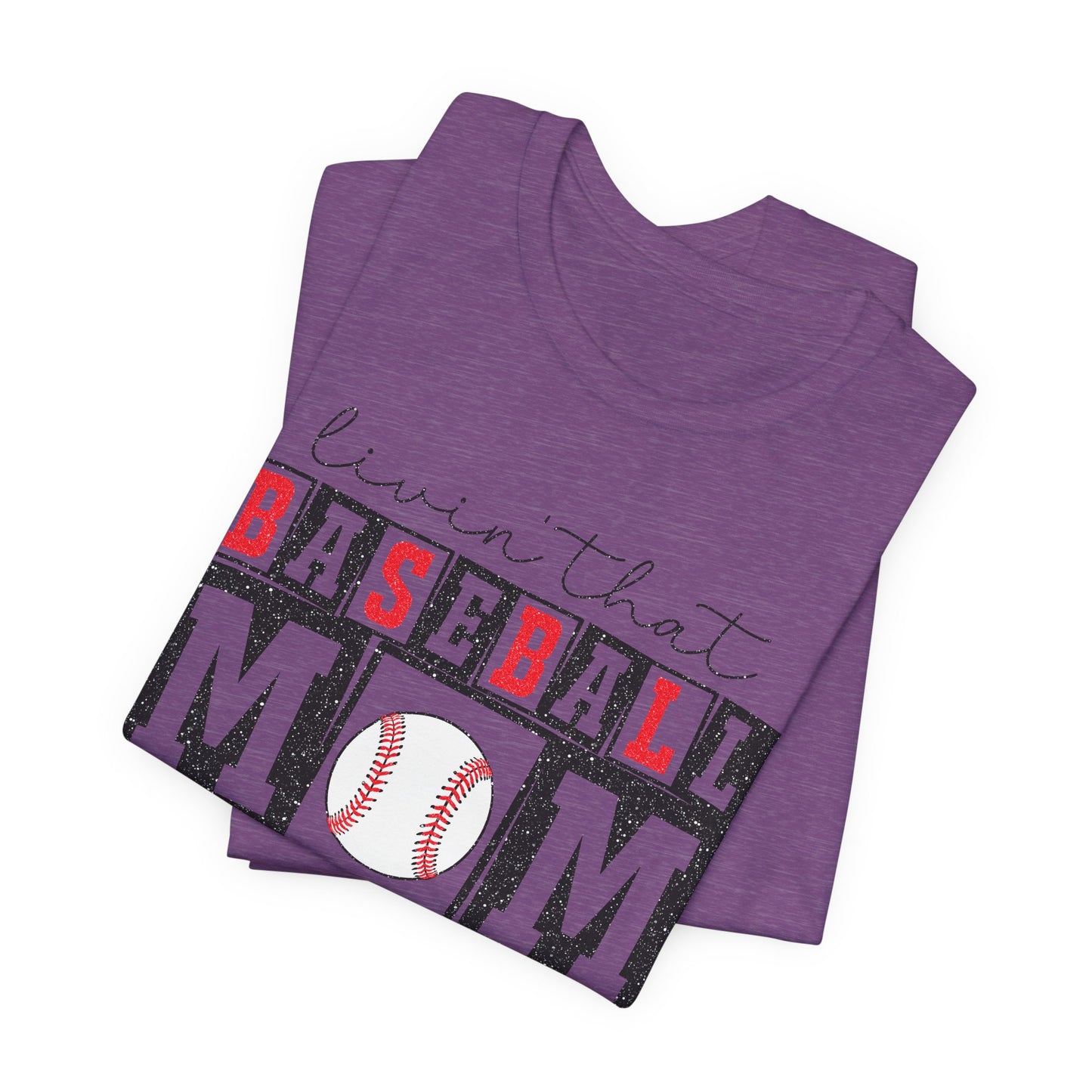 Baseball Mom Life Tee - Unisex Jersey Short Sleeve Tee, Sports Mom T-Shirt, Baseball Season Gift, Family Matching Outfits, Soft Cotton