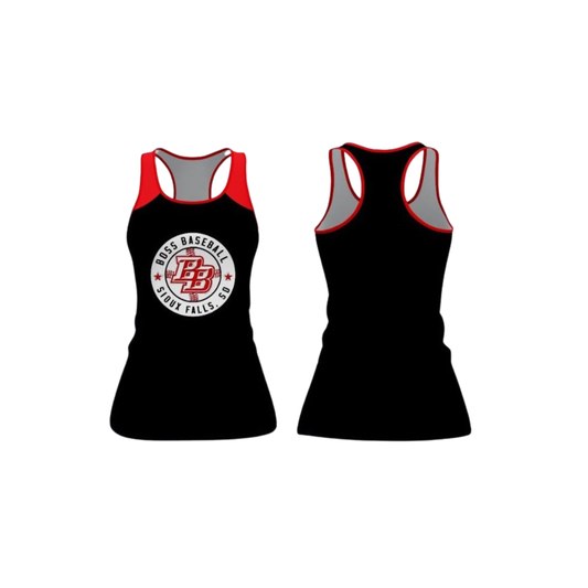 Black Racer Back Tank Top