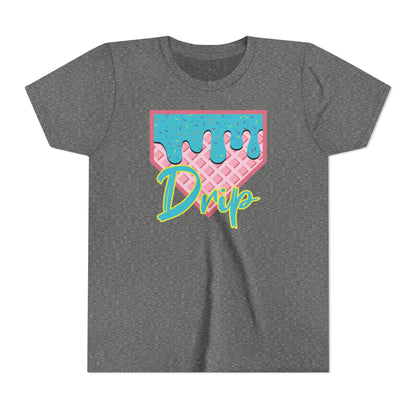 Home Plate Waffle Cone Drip Youth Tee