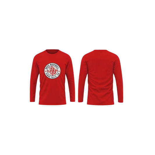 Red Long Sleeve Performance Tee