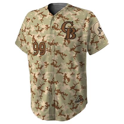 The Bees Full Button - Baseball