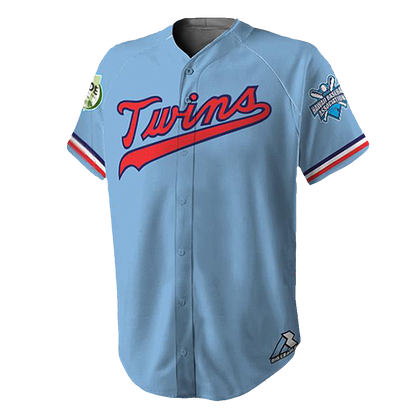 Twins Full Button - Baseball